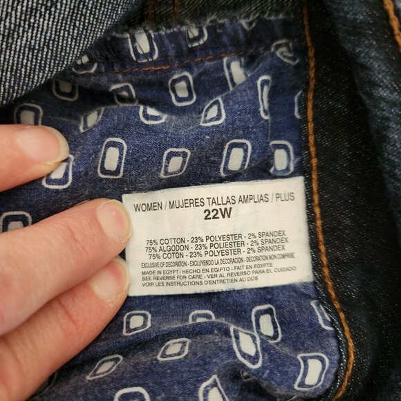 Bandolino Women's Mandie Classic Fit Blue Jeans Size 22w - Picture 6 of 10